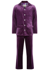 men's purple velvet suit