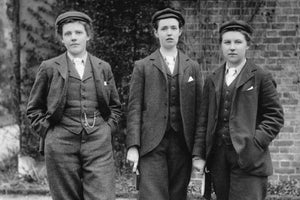First female gardeners at Kew in their tweed gardening clothes and bloomers