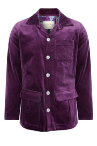 men's purple velvet jacket