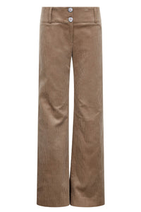 Women's cord trousers sand